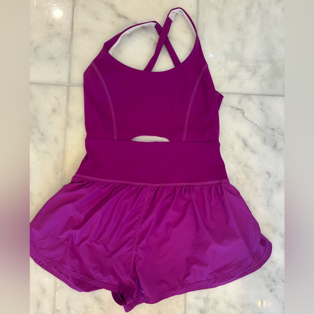 Free People Movement Righteous Runsie Bright Purple Size: S